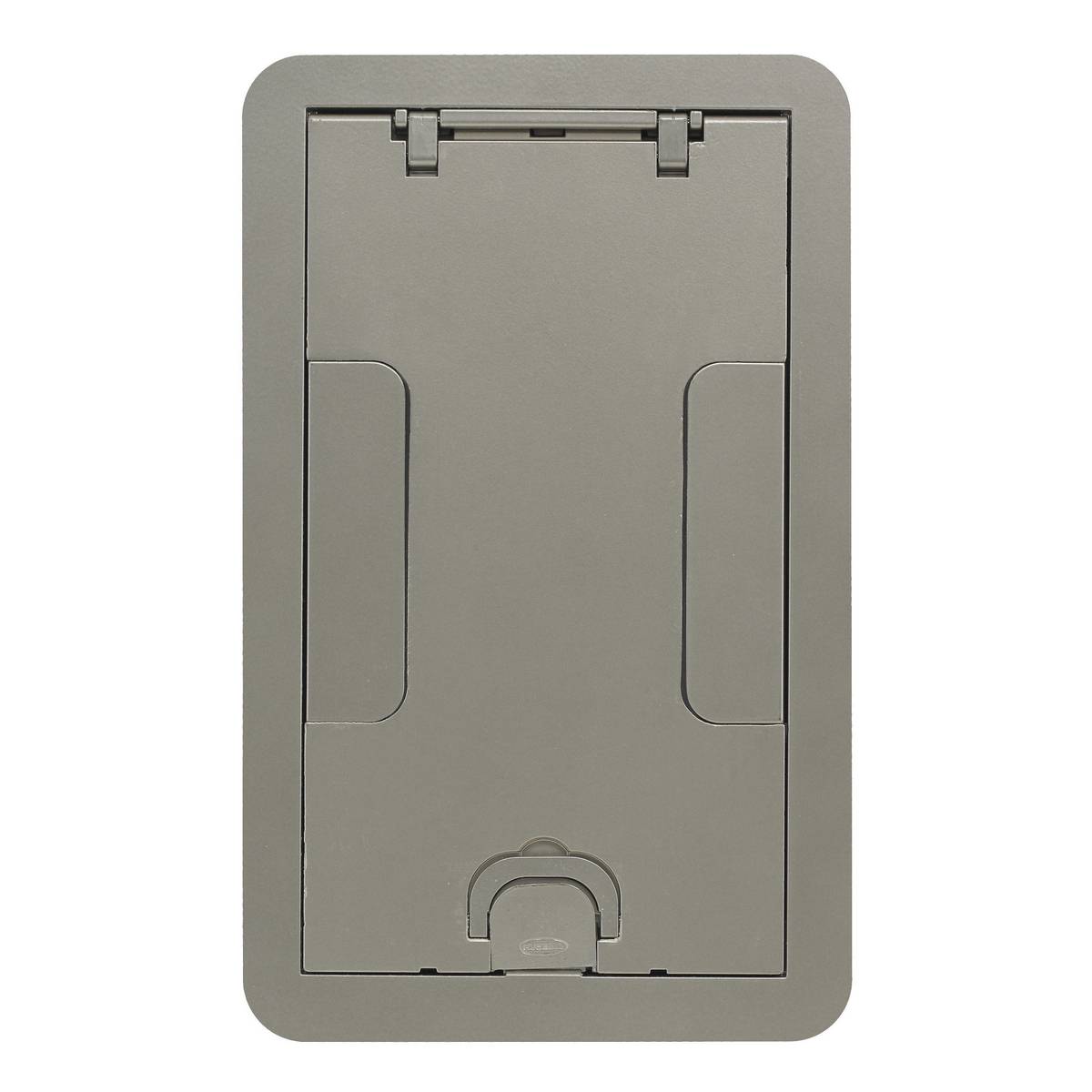 Wiring Device-Kellems SystemOne 24GCCVRNK Standard Floor Box Cover, 7-1/2 in Dia, 11.69 in L x 7.19 in W x 2.18 in D, Cast Aluminum
