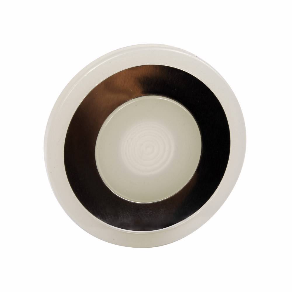 EATON 10250TC51 Blank Heavy Duty Oiltight/Watertight Operator Lens, 40 mm, NEMA 1/2/3/3R/4/4X/12/13/IP65 NEMA Rating, Round Shape, Plastic