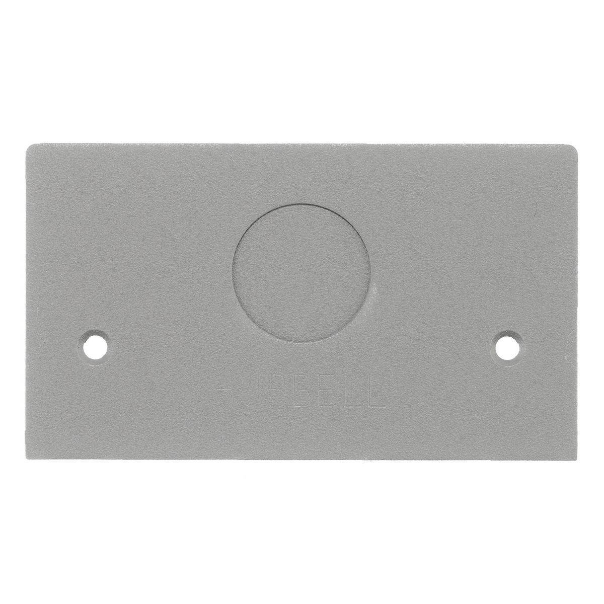 Wiring Device-Kellems SS2309FGYA FRPT Pedestal Standard Faceplate, Aluminum