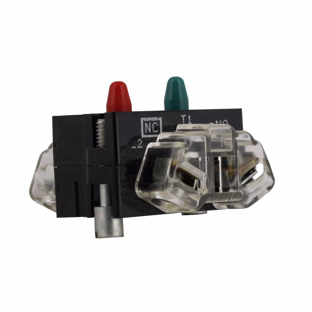 EATON 10250T1ECP Heavy Duty Logic Level Contact Block, 30.5 mm, 1NO-1NC Contact, 0.5 A at 120 VAC/VDC Contact, Palladium Contact, Amber