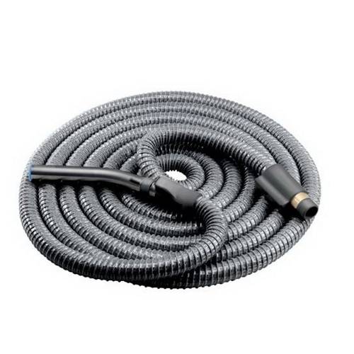 Broan® CH230L Low Voltage Standard Crushproof Hose, 1-3/8 in Dia x 42 ft L Hose, For Use With Central Vacuum System, Vinyl, Dark Gray