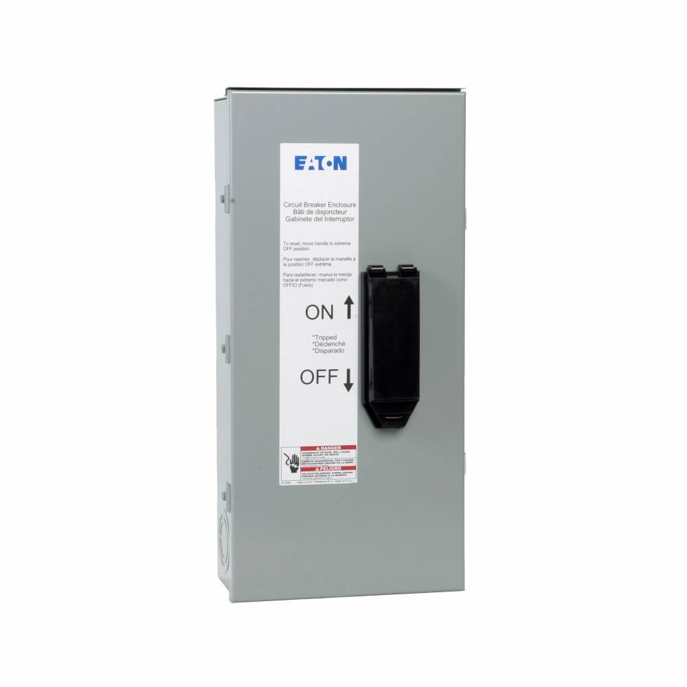 EATON RFDN100 C Series Rainproof Circuit Breaker Enclosure, 9.31 in L x 9.16 in W x 19.91 in H, NEMA 3R NEMA Rating, Steel