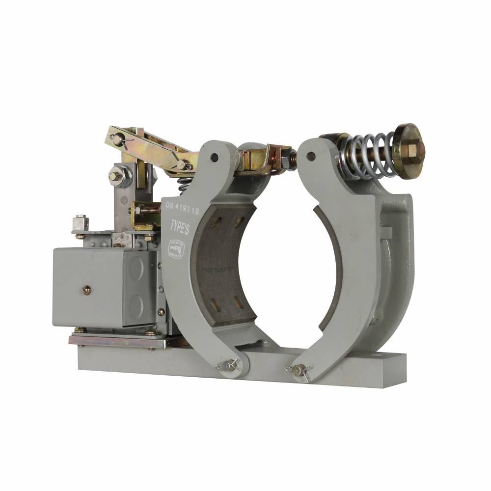 EATON 511H1192-41 Type S Industrial Duty Solenoid Operated Magnetic Shoe Brake, For Use With NEMA Contactor and Starter, 480 VAC, 60 Hz, 15 ft-lb Intermittent Torque, Floor Mount, 4 in Size