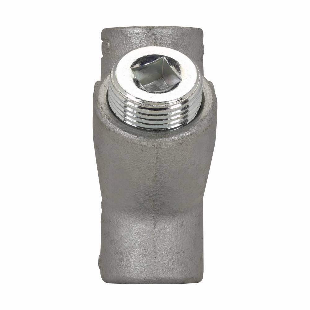 Crouse-Hinds EYS2 EYS 16 Conduit Sealing Fitting, 3/4 in FNPT, For Use With Vertical Position EYS Conduit System, Feraloy Iron Alloy/Ductile Iron, Electro-Galvanized/Aluminum Acrylic Painted