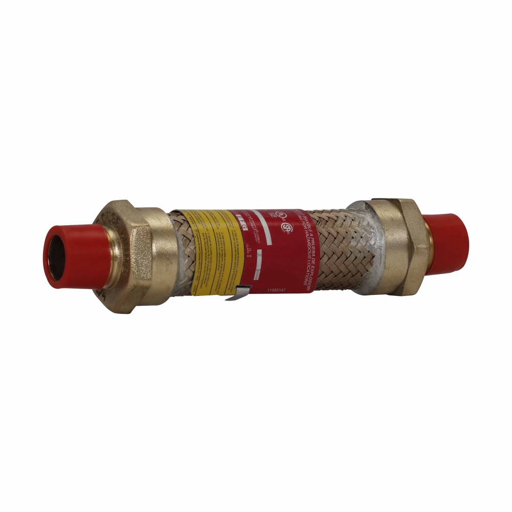 EATON Crouse-Hinds ECGJH224 Explosionproof Male to Male Flexible Coupling, 3/4 in, For Use With Rigid Conduit, Forged Brass, Chromate Treated Electro-Galvanized