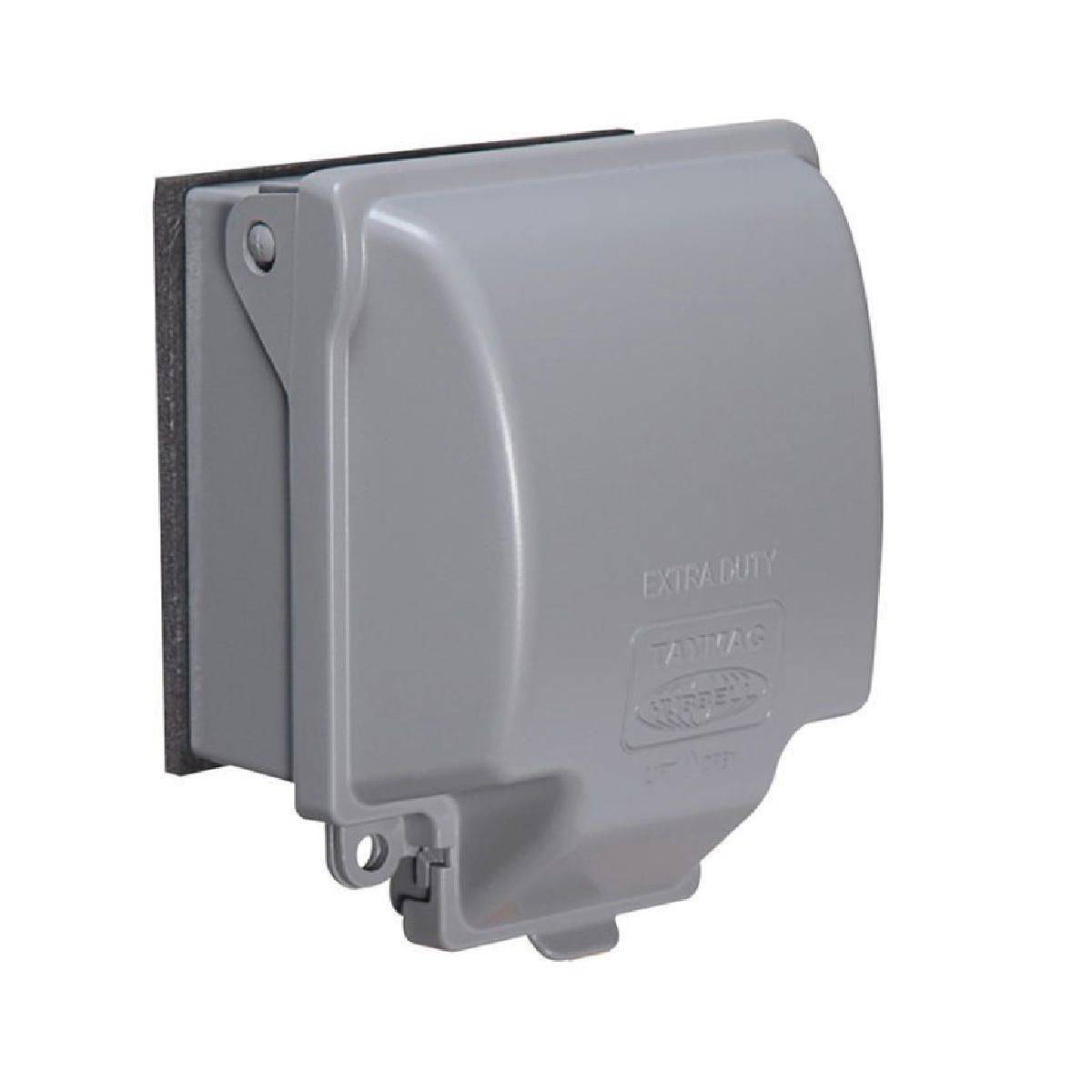 TAYMAC® MX6200 55-in-1 Extra Duty Weatherproof While-In-Use Cover, 3.48 in L x 5.12 in W x 3.54 in D, Die Cast Metal