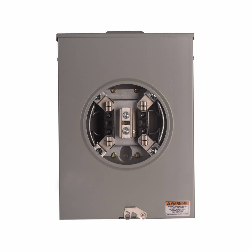 EATON Cutler-Hammer 1009928CH 3-Wire 1-Position Residential Service Single Meter Socket, 600 VAC, 200 A, 1 Phase