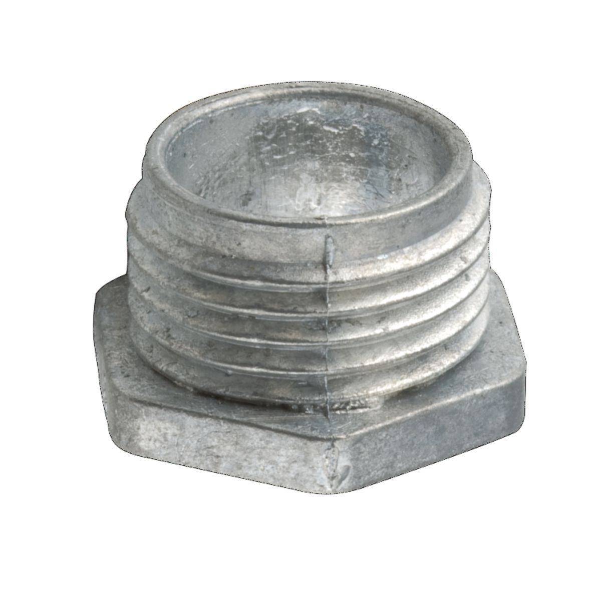 RACO® 1662 Non-Insulated Conduit Nipple, 1/2 in, For Use With Rigid Conduit, Die Cast Zinc, Metallic