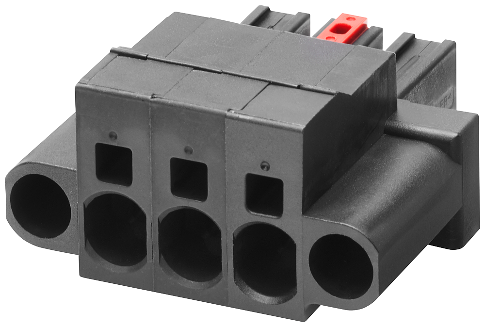 Siemens 6GK59800CC000AA6 3-Pole Terminal Block, For Use With SCALANCE XR-300EEC/X-300EE Industrial Ethernet Switch, 240 VAC, 180 deg Cable Outlet, Screw Terminal