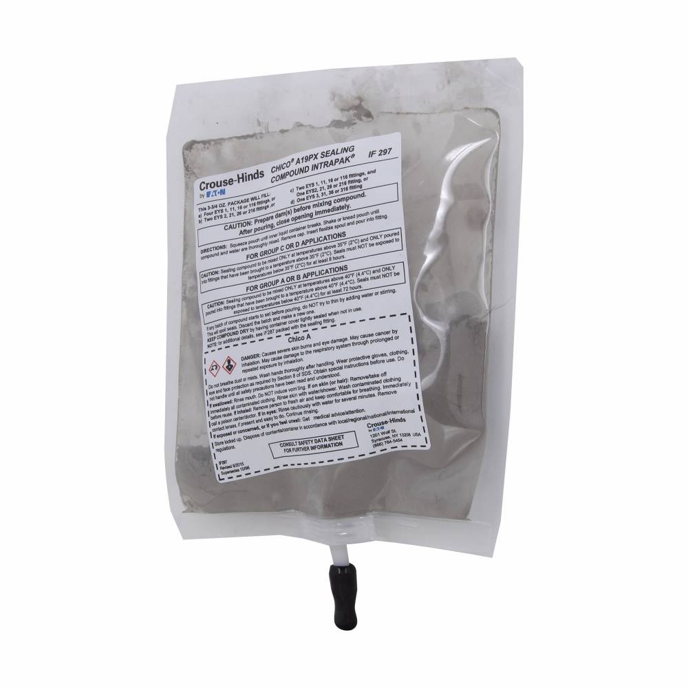 EATON Crouse-Hinds Chico® CHICO A19 PX Sealing Compound With Water, 5 cu-in Pouch, Light Gray