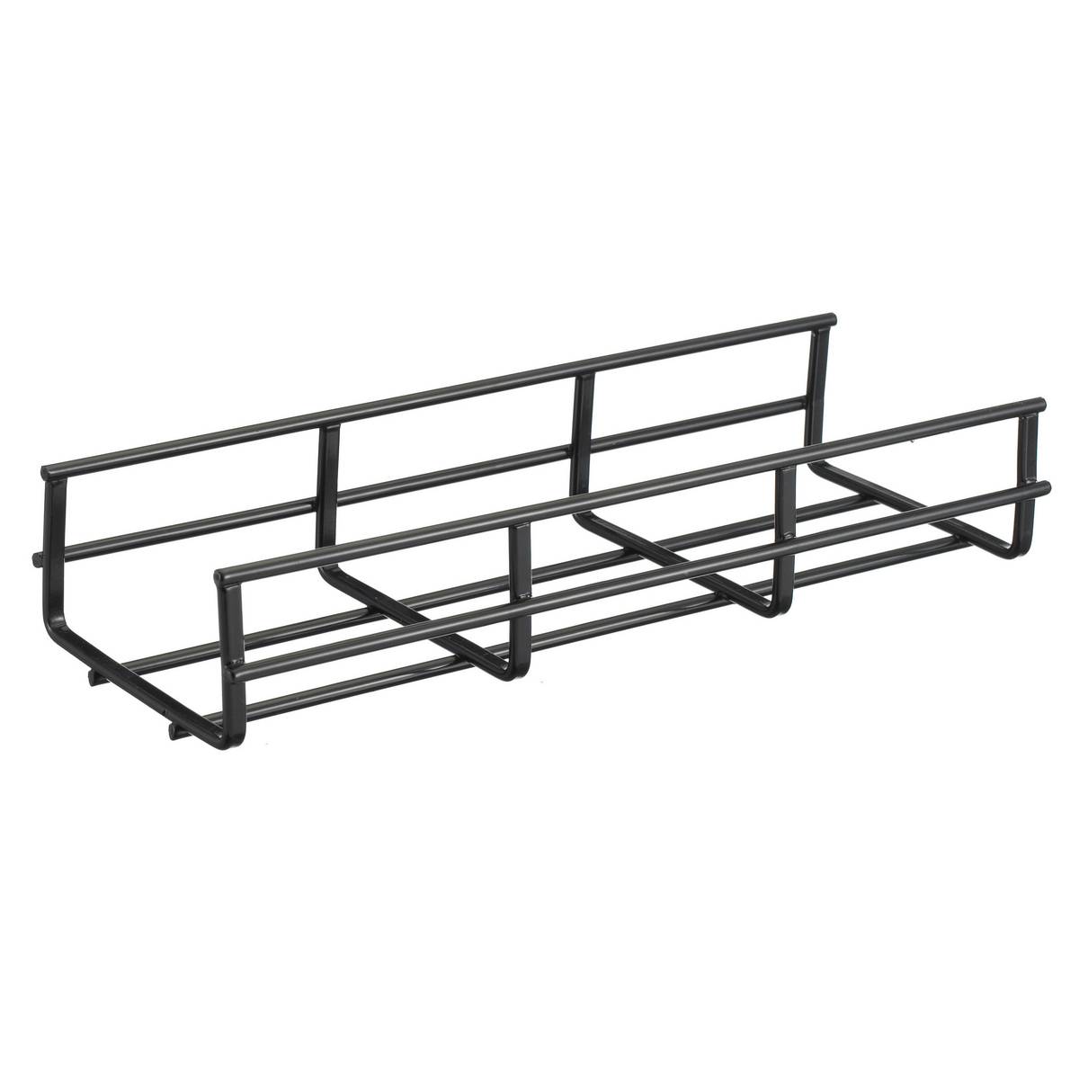 Wiring Device-Kellems HBT0204SBK Overhead Straight Section Wire Basket Tray, 45 ft-lb Capacity, 12 in L x 6 in W, Steel