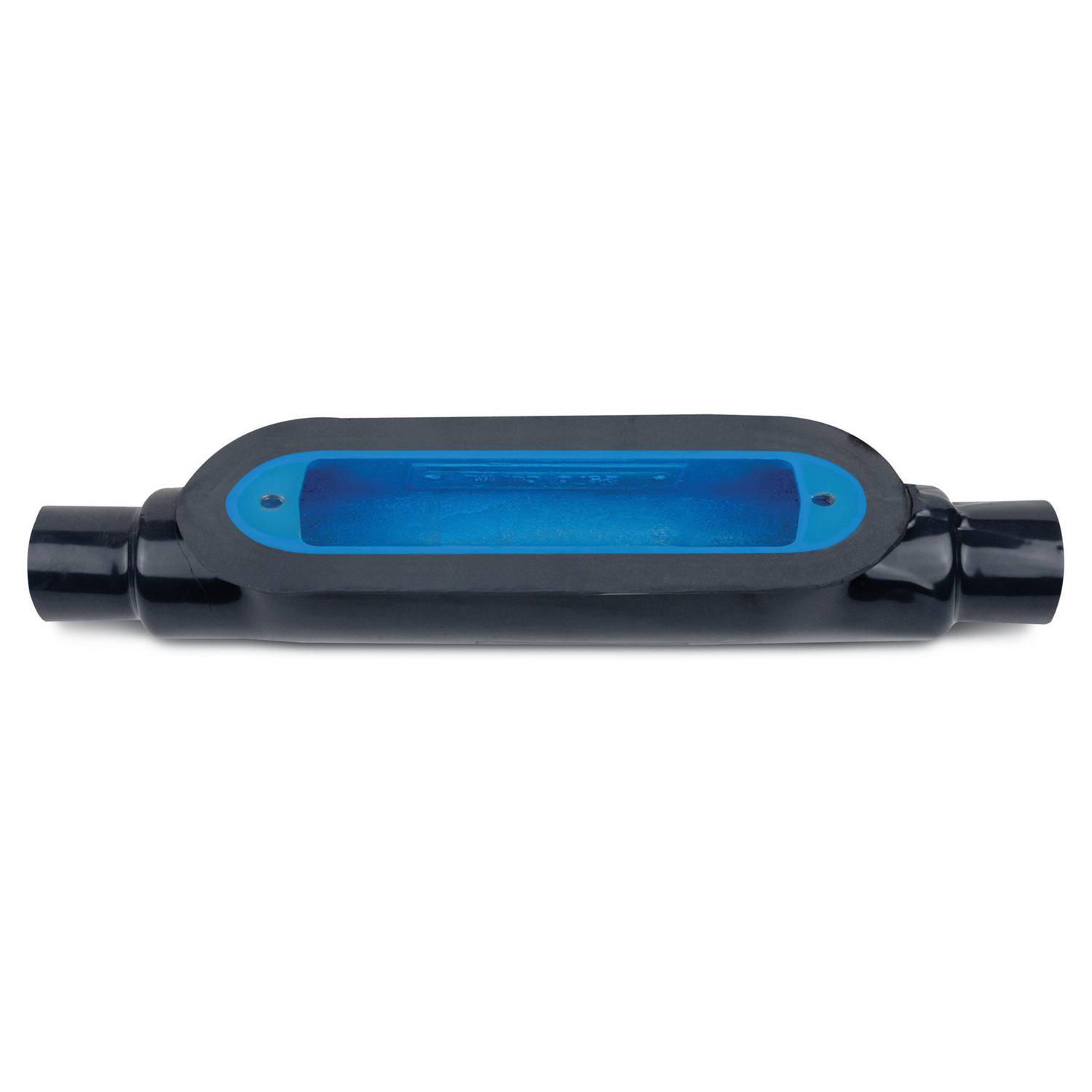 Ocal® OCAL-BLUE® BC5-G BC Series Type C Straight Feed-Through Conduit Body With Cover and Gasket, 1-1/2 in Hub, Mogul Form, Iron, Electro Galvanized