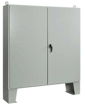 nVent HOFFMAN A604808LP 2-Door Enclosure, 60.06 in L x 48.06 in W x 8.06 in D, NEMA 12/IP55 NEMA Rating, Steel