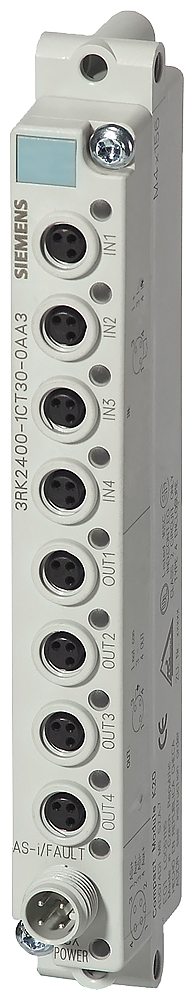 Siemens 3RK24001CT300AA3 Type K20 A/B Slave AS-Interface Compact Digital Module, 4 Inputs, 4 Outputs