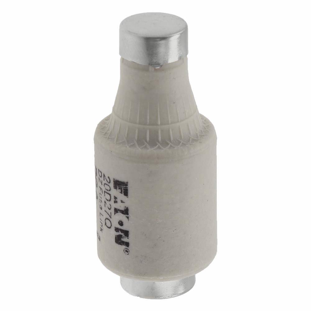 Edison 20D27Q Fast Acting Low Voltage Diazed Fuse Link, 20 A, 500 VAC, 100 kA Interrupt, Class: gG/gL, Round Body