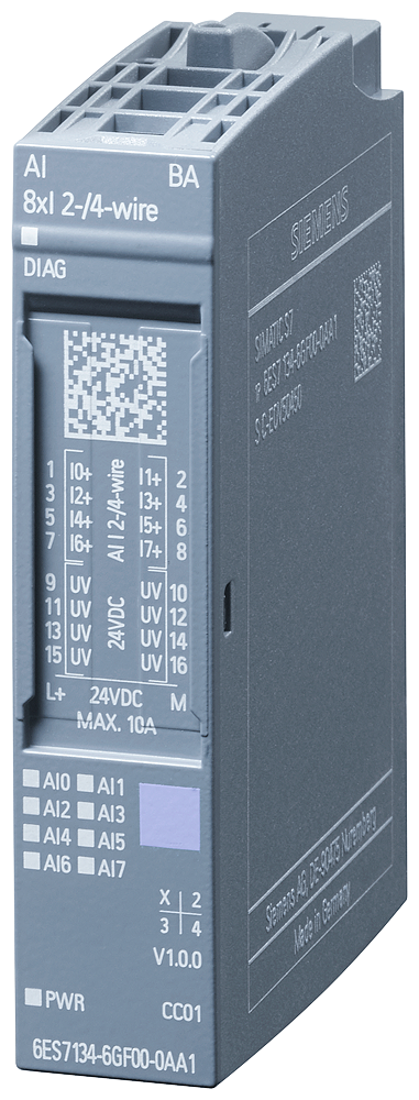 Siemens SIPLUS 6AG11346GF007AA1 ET 200SP PLC Analog Input Module w/ Conformal Coating Based On 6ES7134-6GF00-0AA1