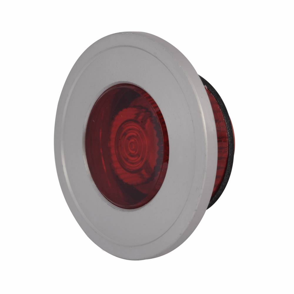 EATON 10250TC57 Blank Heavy Duty Oiltight/Watertight Side-Lighted Operator Lens, 1.6 in L x 1.6 in W x 0.6 in H, NEMA 1/2/3/3R/4/4X/12/13/IP65, Round, Aluminum