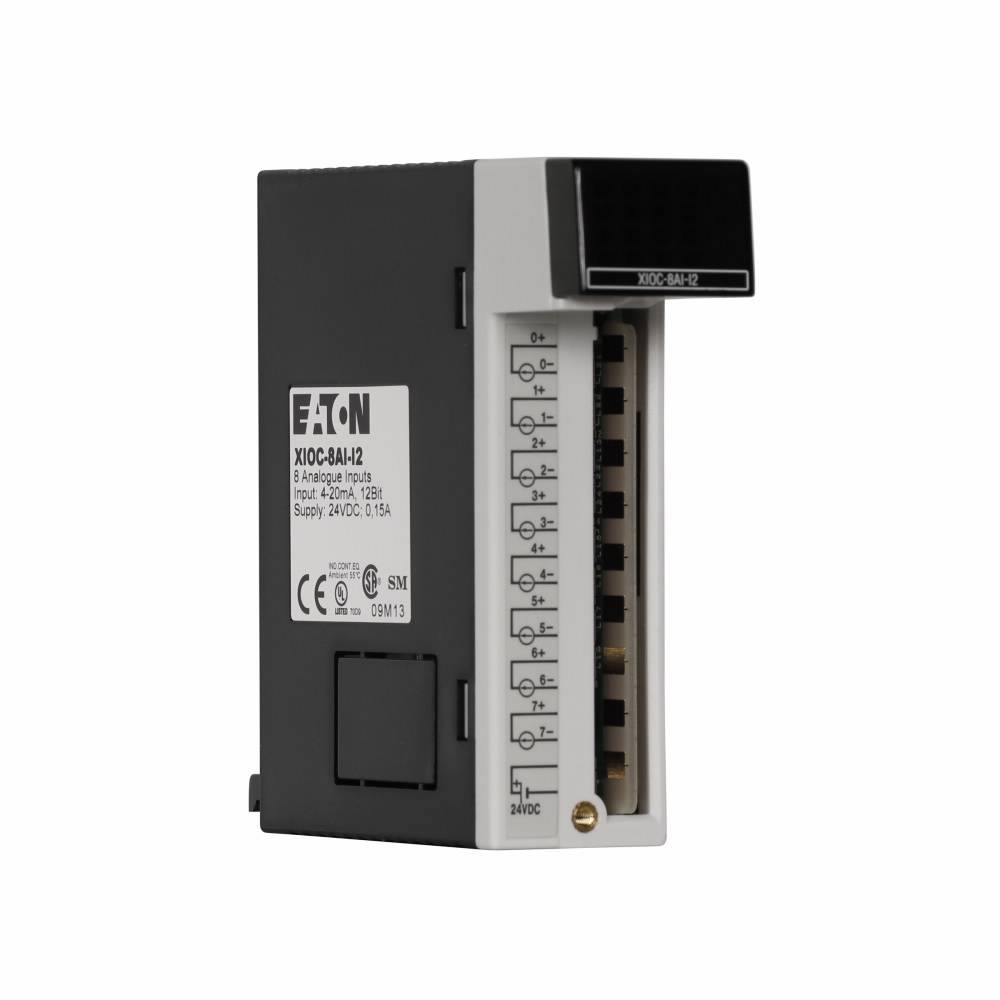 EATON XIOC-8AI-I2 Analog Input Module, 8 Inputs, 12 bit Resolution