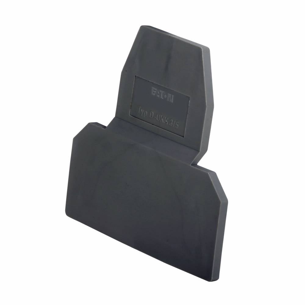 EATON XBACUKK35 End Cover, For Use With XB Series XBUKK4DI0 Screw Connection Disconnect and Component Terminal Block, Gray