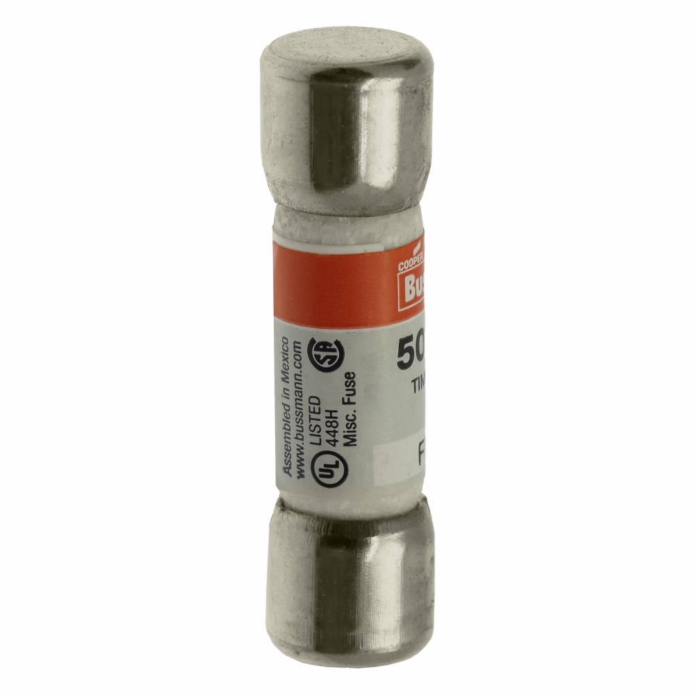 Bussmann Tron® FNQ-6 Low Voltage Supplemental Time Delay Midget Fuse, 6 A, 500 VAC, 10000 A Interrupt, Class: Supplemental, Cartridge Body