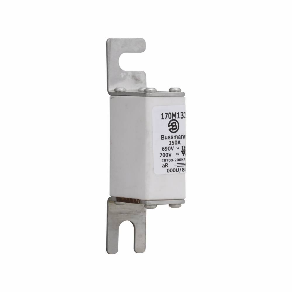 Bussmann 170M1321 Type U/80 High Speed Fuse, 250 A, 690 VAC, 200 kA Interrupt, Class: aR, Square Body