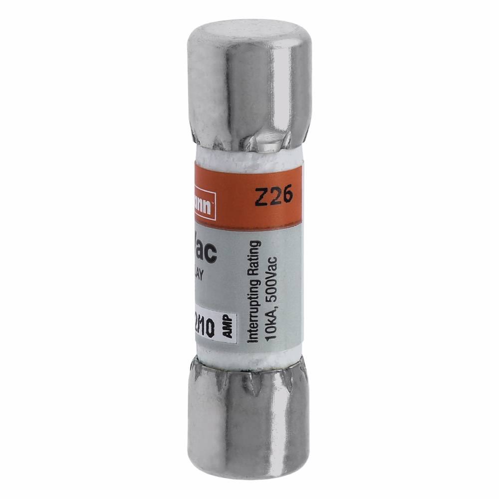 Bussmann Tron® FNQ-3-2/10 Time Delay Midget Fuse, 3.2 A, 500 VAC, 10000 A Interrupt, Class: Supplemental, Cartridge Body