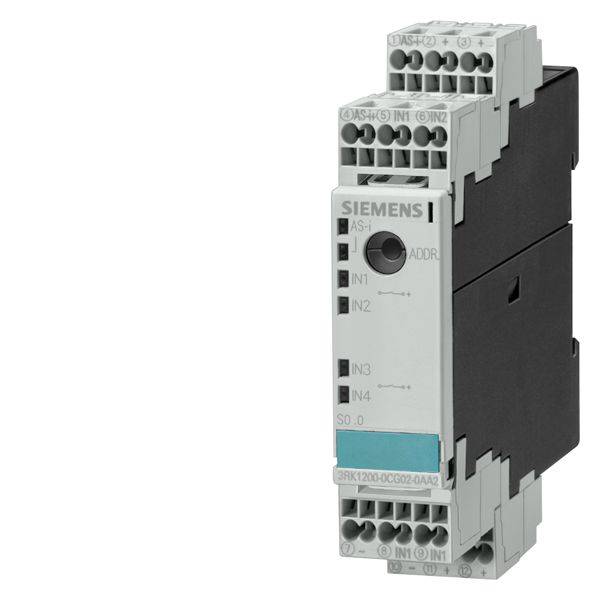 Siemens 3RK1400-1DQ00-0AA3 AS-Interface Compact Digital I/O Module, 4 Inputs, 4 Outputs