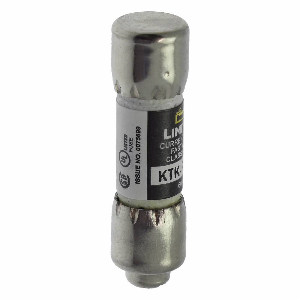 Bussmann Limitron™ KTK-R-10 Current Limiting Fast Acting Fuse, 10 A, 600 V, 200 kAIC Interrupt, CC Class, Cylindrical Body