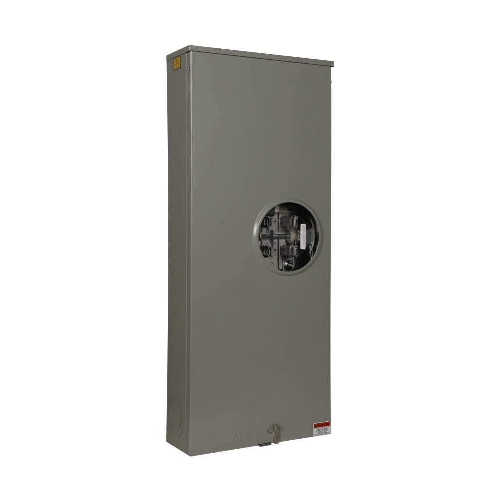 EATON 1008948CH 1-Position 3-Wire Lever Bypass Triplex Meter Socket, 600 VAC, 320 A, 1 ph Phase
