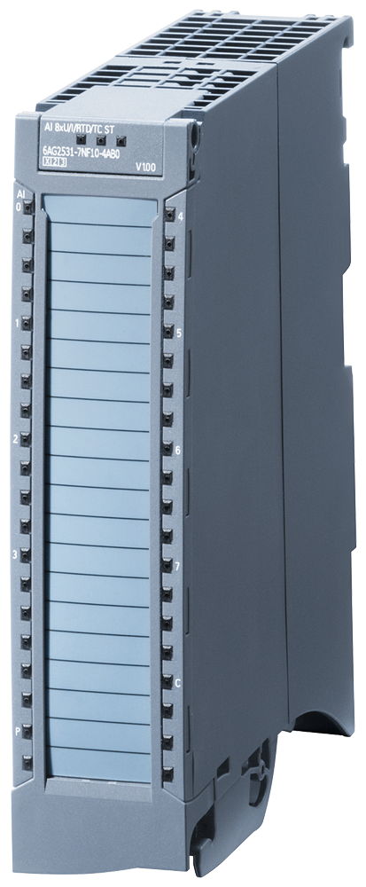 Siemens SIPLUS 6AG25317NF104AB0 S7-1500 8-Channel PLC Analog Input Module, 8 Inputs, 0.003 Accuracy