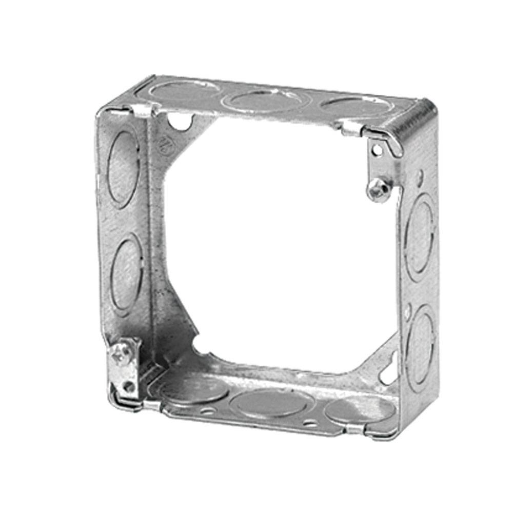 Steel City® 73151-1/2-3/4 1-Outlet Welded Style Extension Ring, 4-11/16 in L x 4-11/16 in W x 1-1/2 in D, Steel