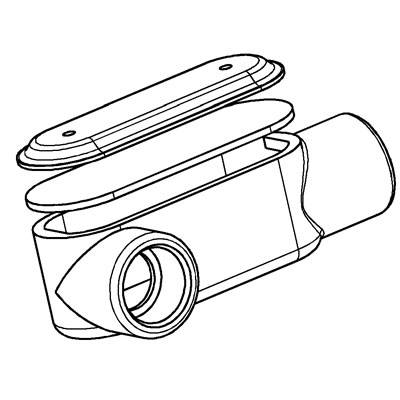 T&B® Uni-Pak™ LR125MCG 35 Type LR Conduit Body With Cover, Gasket, 1-1/4 in Hub, 32 cu-in Capacity, Malleable Iron, Aluminum Acrylic Coated/Zinc Plated