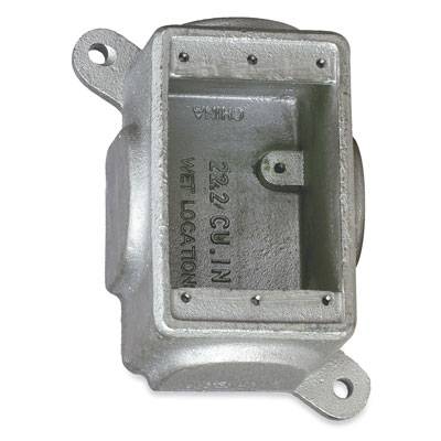 T&B® FD019-TB Blank Deep Dead End Cast Device Box, Iron, 1 Gangs