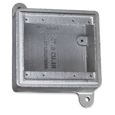 T&B® FD062-TB Blank Deep Dead End Cast Device Box, Iron, 2 Gangs