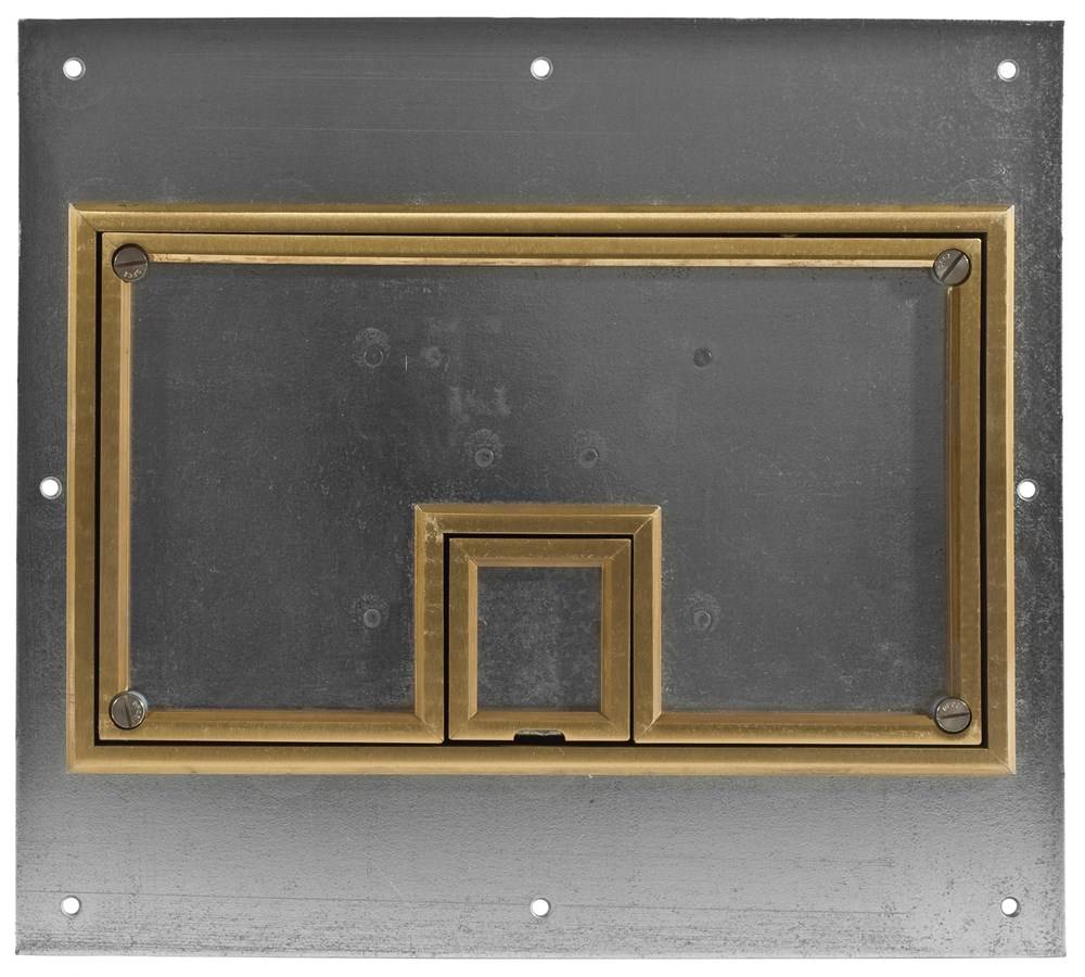 PREMISE WIRING CFB11TBRS CFB11G Beveled Edge Fabricated Floor Box Cover, 12-1/2 in L x 14 in W, Metal