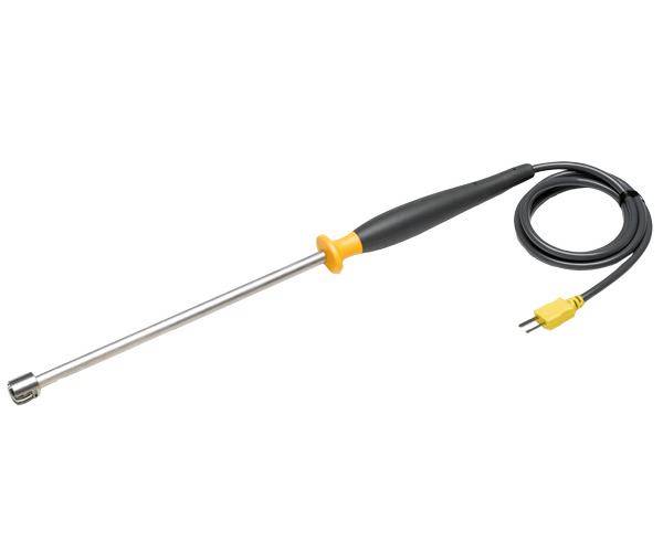 Fluke® SureGrip™ 80PK-27 Industrial Surface Temperature Probe, -127 to 600 deg C, 0.9 in Dia x 12-3/4 in L, 8 deg F, -196 to 32 deg F, 32 to 362 deg F, +/-1.2 % of 363 to 1112 deg F Accuracy, 12 in L Wire