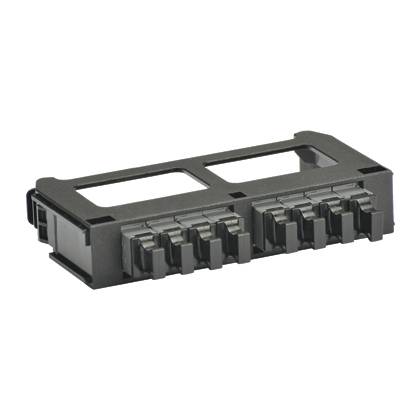 Panduit® QuickNet™ FQMAP86CG Front Loaded Migration Fiber Optic Adapter Panel, MPO™ End A, (8