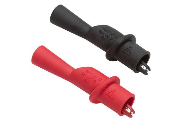 Fluke® AC175 Slide-On Threaded Alligator Clip Set, 10 A, 8 mm Jaw Opening