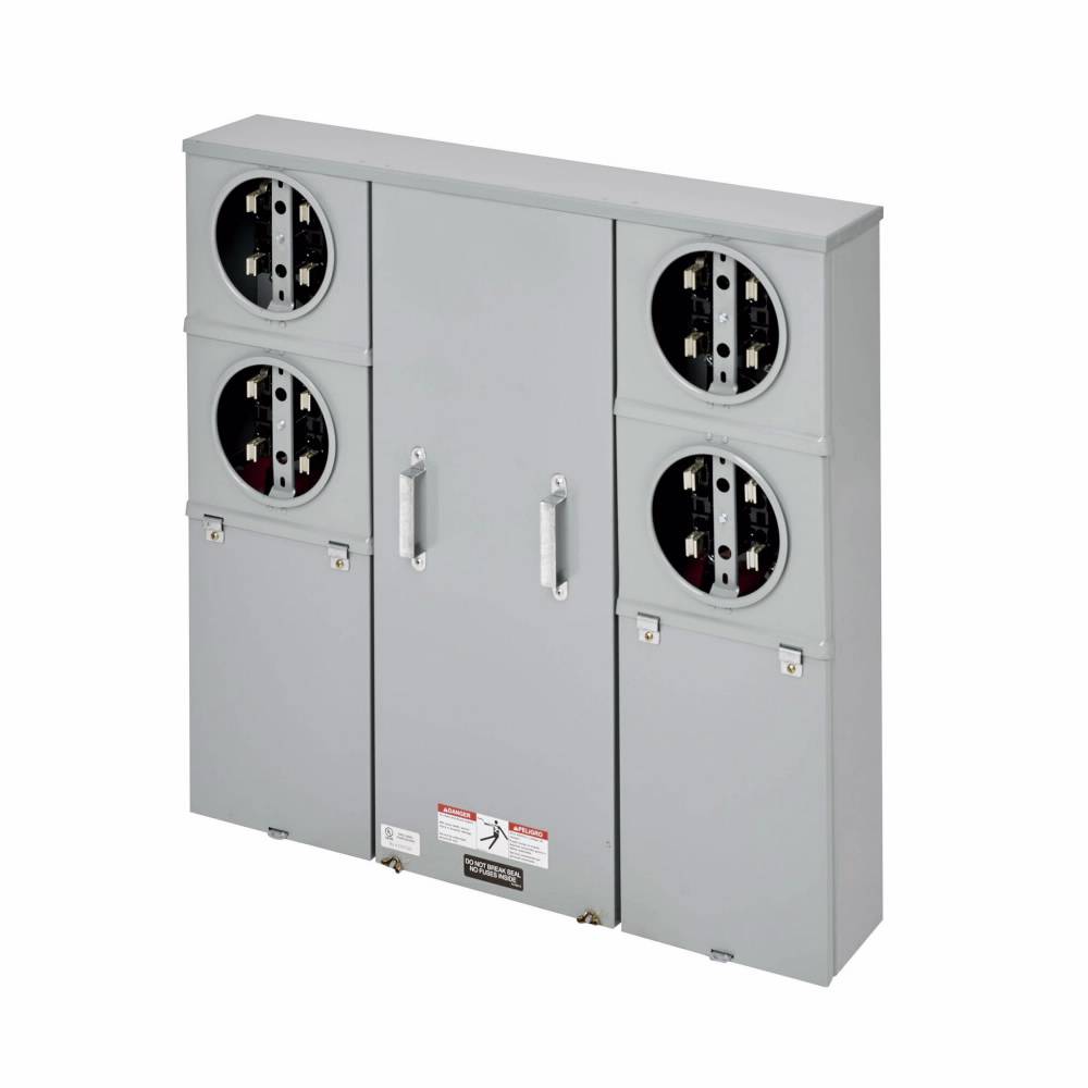 B-Line 2014 Main Combination Meter Socket, 120/240 VAC, 125 A, 1 Phase, NEMA 3R Enclosure