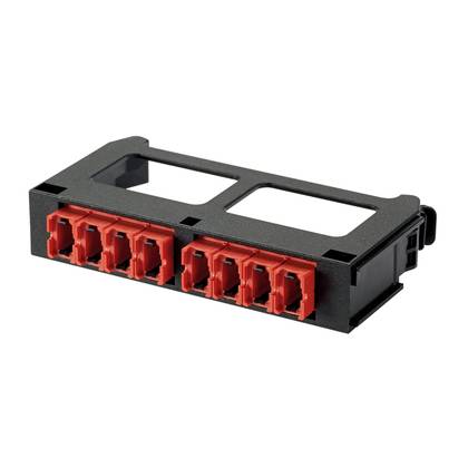 Panduit® QuickNet™ FQMAP45RD SFQ Migration Fiber Optic Adapter Panel, MPO™ End A, (24
