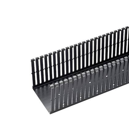 Panduit® Panduct® F1.5X2BL6 Type F Base Wiring Duct, 0.2 in Narrow Slot Slot, 1-3/4 in W x 2.12 in D, PVC