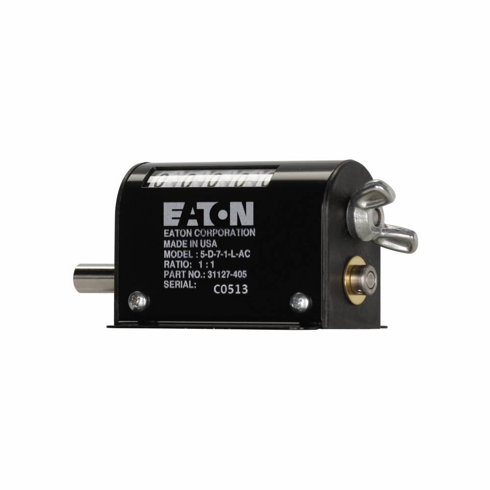 EATON 5-D-6-1-CL D6 Revolution Totalizer, 5 Digits, Black-On-White Background Display, 13 Counts per Second