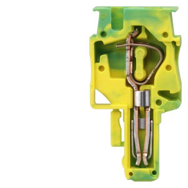 Siemens 8WH90401LB07 Non-Bridgeable Plug-In Coupling With 0.08 to 4 sq-mm Spring Loaded Connection, 800 VAC, 32 A, Middle Construction, DIN Rail Mount
