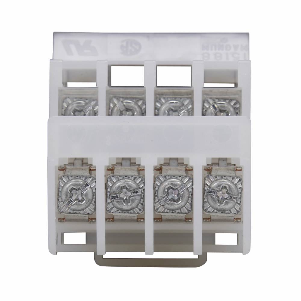 Bussmann 15188-3R Depluggable Reverse Wiring Disconnect Terminal Block, 600 VAC, 30 A, 16 to 12 AWG Copper Wire, 3 Poles, DIN Rail Mount