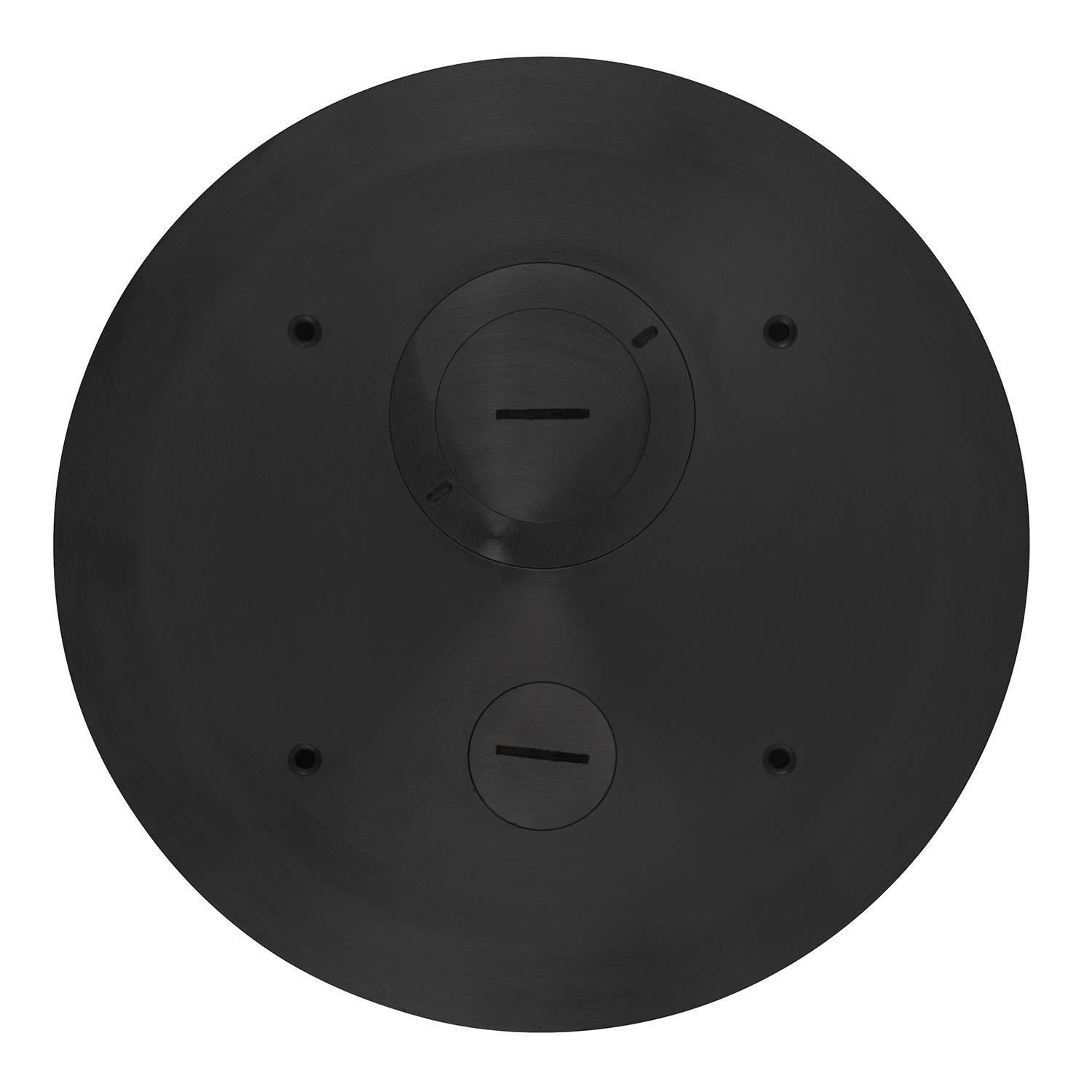 Steel City® FFPT6-CVR-BLK Poke-Through Cover, 8 in Dia, Aluminum