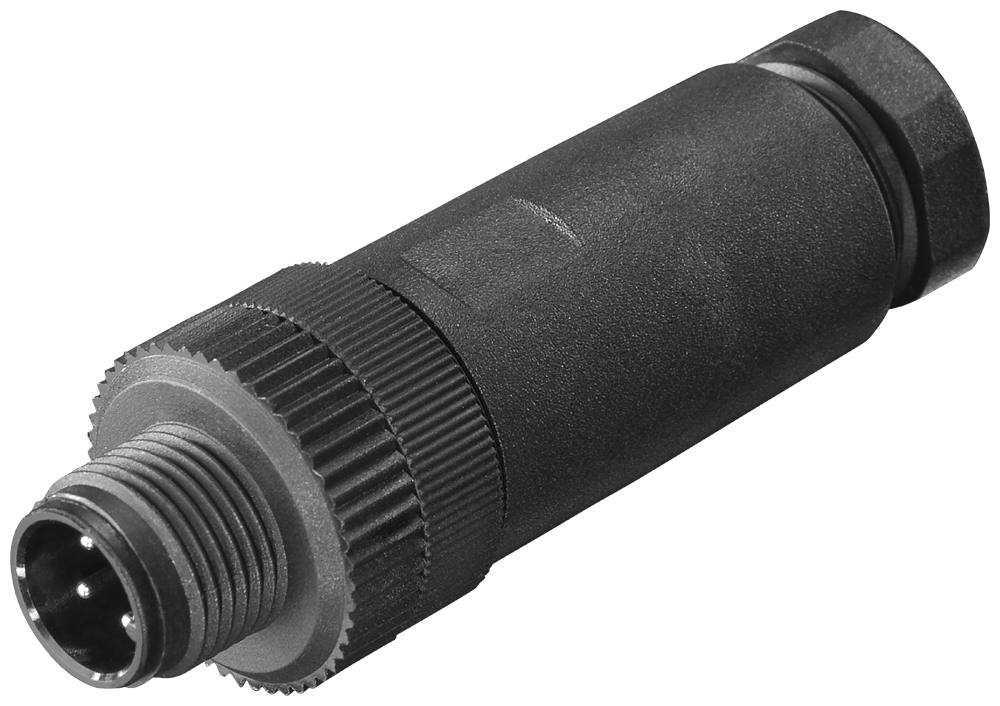 Siemens 6GK19070DB106AA3 Type M12 Connector, For Use w/ Connection To PS791-1Pro Power Supply, 24 VDC Voltage Supply