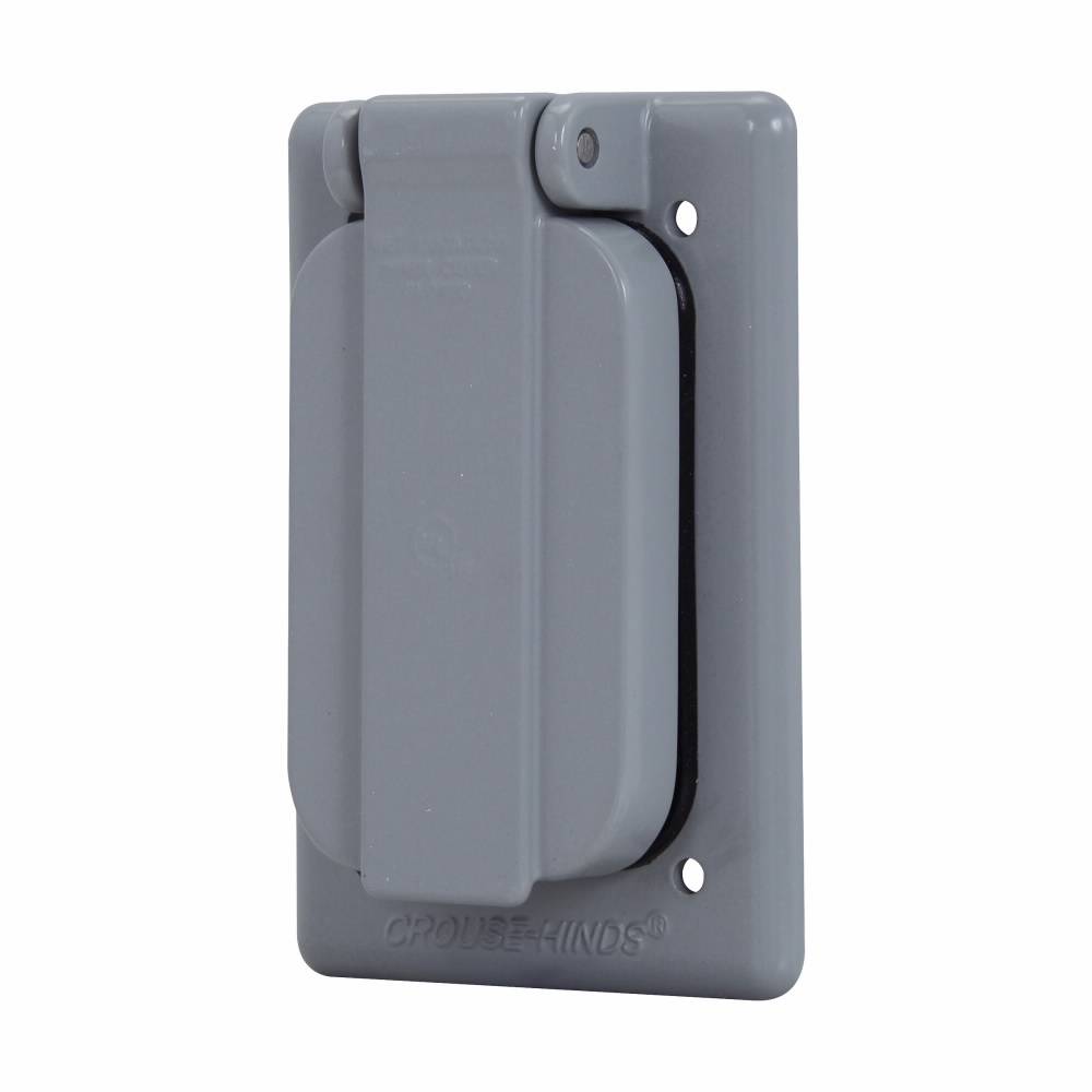 Crouse-Hinds WLGF FSV Device Box Cover, 4-9/16 in L x 2-13/16 in W, Die Cast Copper-Free Aluminum