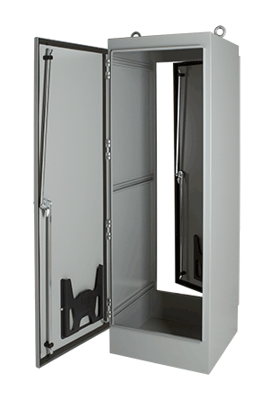 nVent HOFFMAN A604818FSDG A30 2-Door Enclosure, 60.06 in L x 48.06 in W x 18.06 in D, NEMA 12/IP55 NEMA Rating, Steel