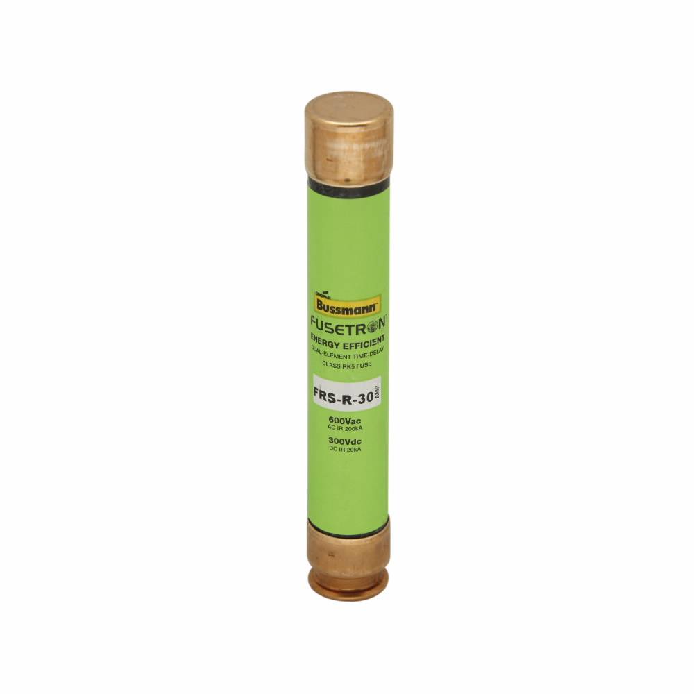 Bussmann Fusetron™ FRS-R-1/4 Current Limiting Time Delay Fuse, 250 mA, 600 VAC/300 VDC, 200 kA Interrupt, RK5 Class, Cylindrical Body