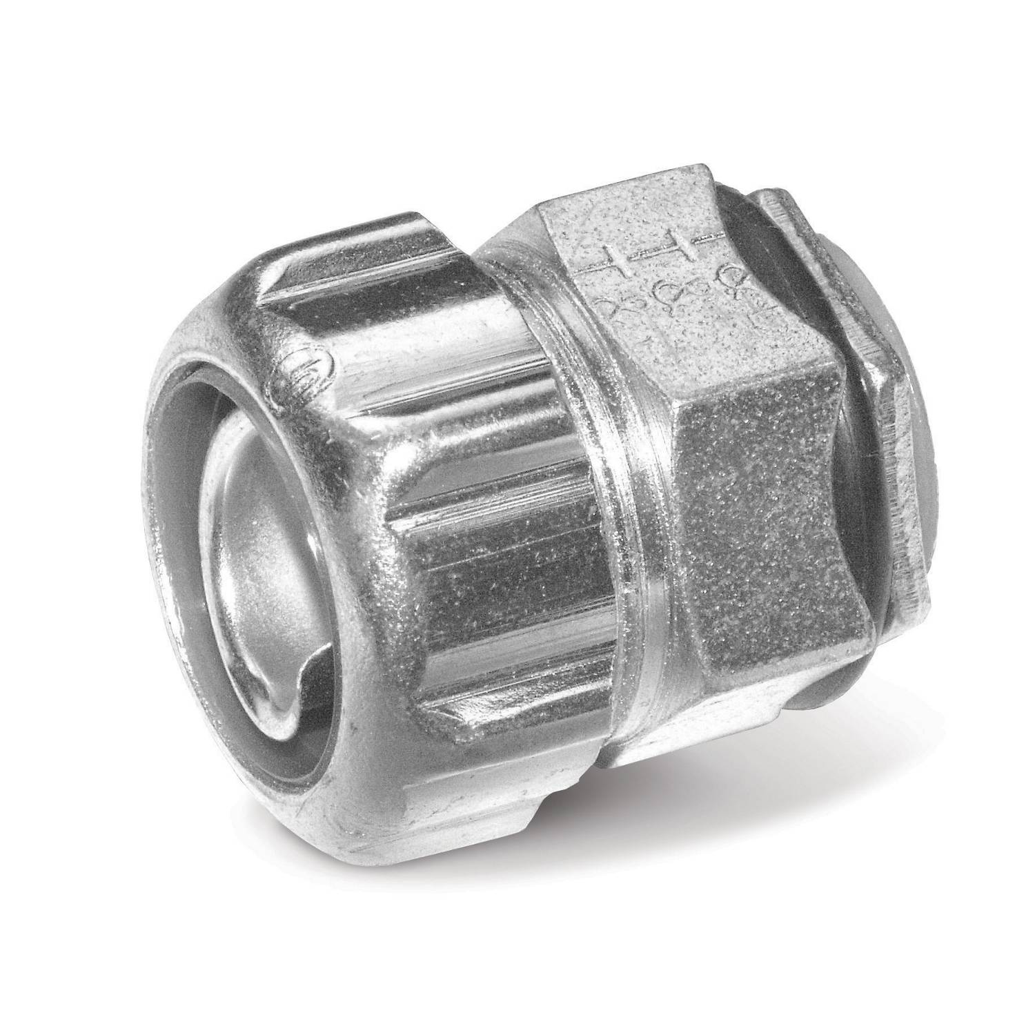 T&B® 5363 Insulated Straight Conduit Connector, 3/4 in Trade, Steel, Electro-Zinc Plated